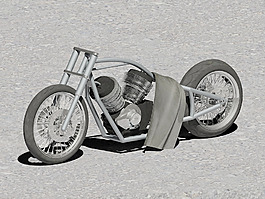 摩托車車架和發(fā)動(dòng)機(jī)