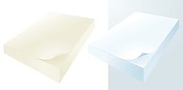 紙張矢量集辦公文件