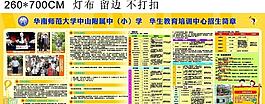 教育培訓(xùn)中心招生展板