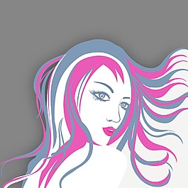一个色的毛美女素描