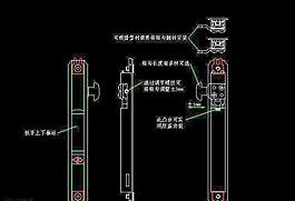 門窗通用鎖具CAD
