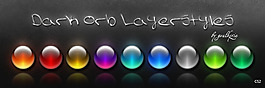 黑暗的Orb LAYERSTYLES樣式