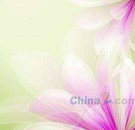 幻彩花卉裝飾矢量背景圖