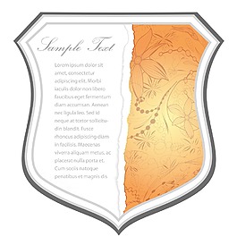 用破紙板矢量插畫盾