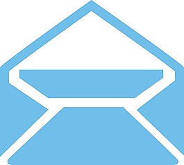 打開郵件的簡單圖標