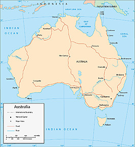 地圖Australia