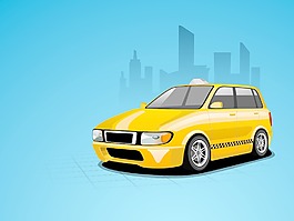 向量的汽车插图