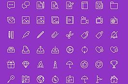 线条图标矢量图
