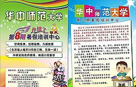 暑期培训宣传单