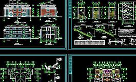 雙拼別墅建筑施工圖