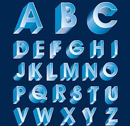 立体字母设计系列矢量图7
