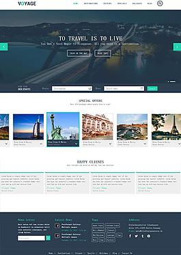 城市建筑HTML5模板