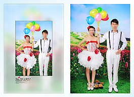 幸福美滿(mǎn)婚紗模板