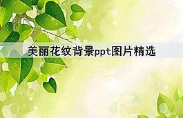 美麗花紋ppt背景圖片大全