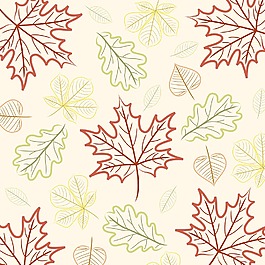 手繪葉感恩節/秋矢量格式的卡