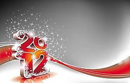 2012年字體圖形背景設(shè)計(jì)矢量圖