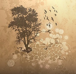 树矢量-背景