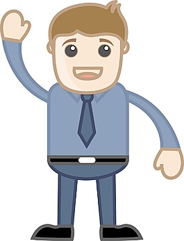 人說嗨辦公商務(wù)的卡通人物矢量