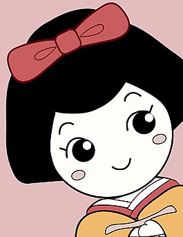 日本可爱女孩卡通人物