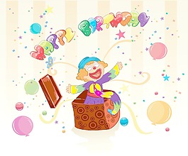生日快樂矢量插畫