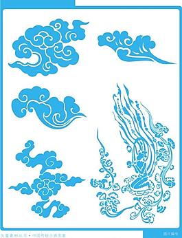 祥云紋樣矢量圖