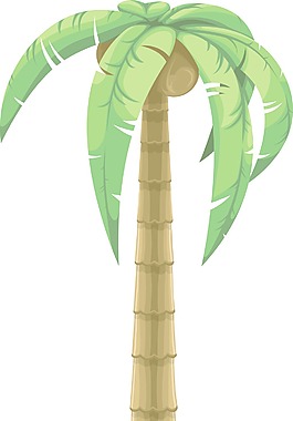 彩色矢量的棕櫚樹(shù)