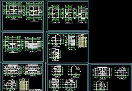 別墅建筑CAD施工圖