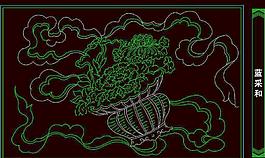 中式构造 暗八仙