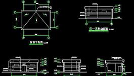 穆斯林教堂軸立面 屋頂平面