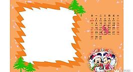 2010年迪斯尼卡通照片模板psd