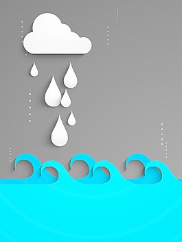 雨季的背景與云雨滴