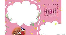迪斯尼2010年卡通臺(tái)歷照片模板psd