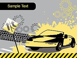 矢量垃圾車