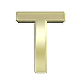 一封來自閃亮的金色字母集