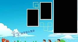 簡單童年兒童模板PSD素材