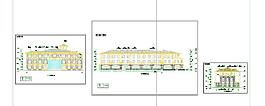 商業樓 花園 商場立面圖