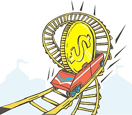 硬幣上的過山車