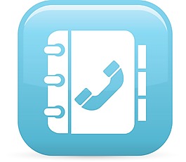 電話簿元素光澤圖標(biāo)