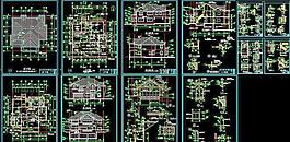 別墅建筑CAD施工圖