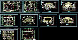 別墅建筑CAD施工圖