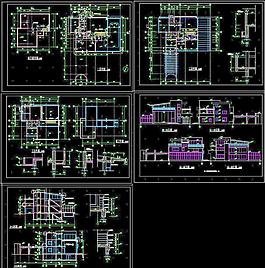 別墅建筑CAD施工圖