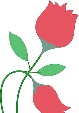 郁金香矢量花