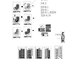 某住宅小區(qū)平立剖施工圖