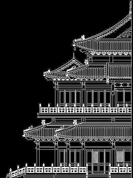 彌勒閣側立面