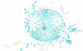 韓國(guó)時(shí)尚元素卡通花紋AI矢量素材09