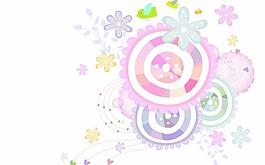 韓國(guó)時(shí)尚元素卡通花紋AI矢量素材03