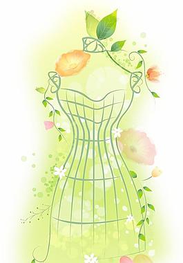 時(shí)尚花紋與女人08