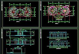 洗浴室建筑施工圖