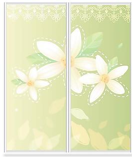 花卉移門圖案