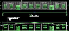 鋼結(jié)構(gòu)廠房 軸立面 防火墻